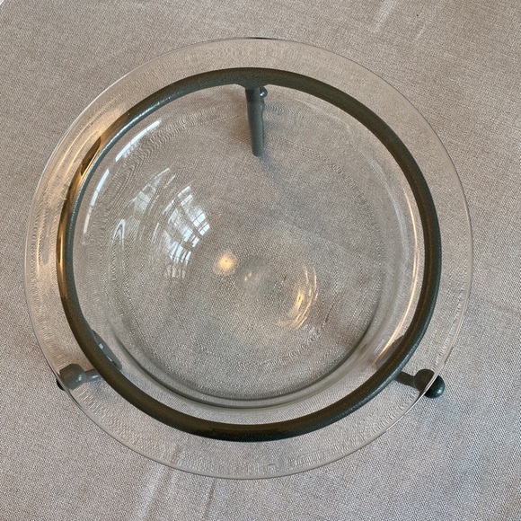 Partylite “Seville” tabletop 3 wick candle holder & glass insert. Green Mexico - Picture 4 of 9